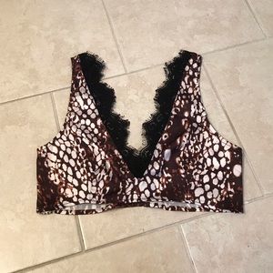 snake skin top